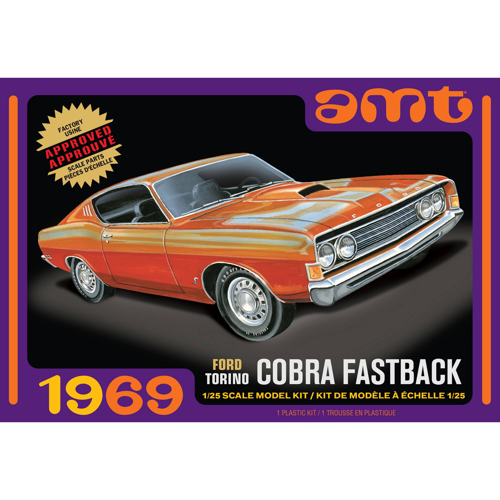 AMT® 1969 Ford Torino Cobra Fastback Model Kit